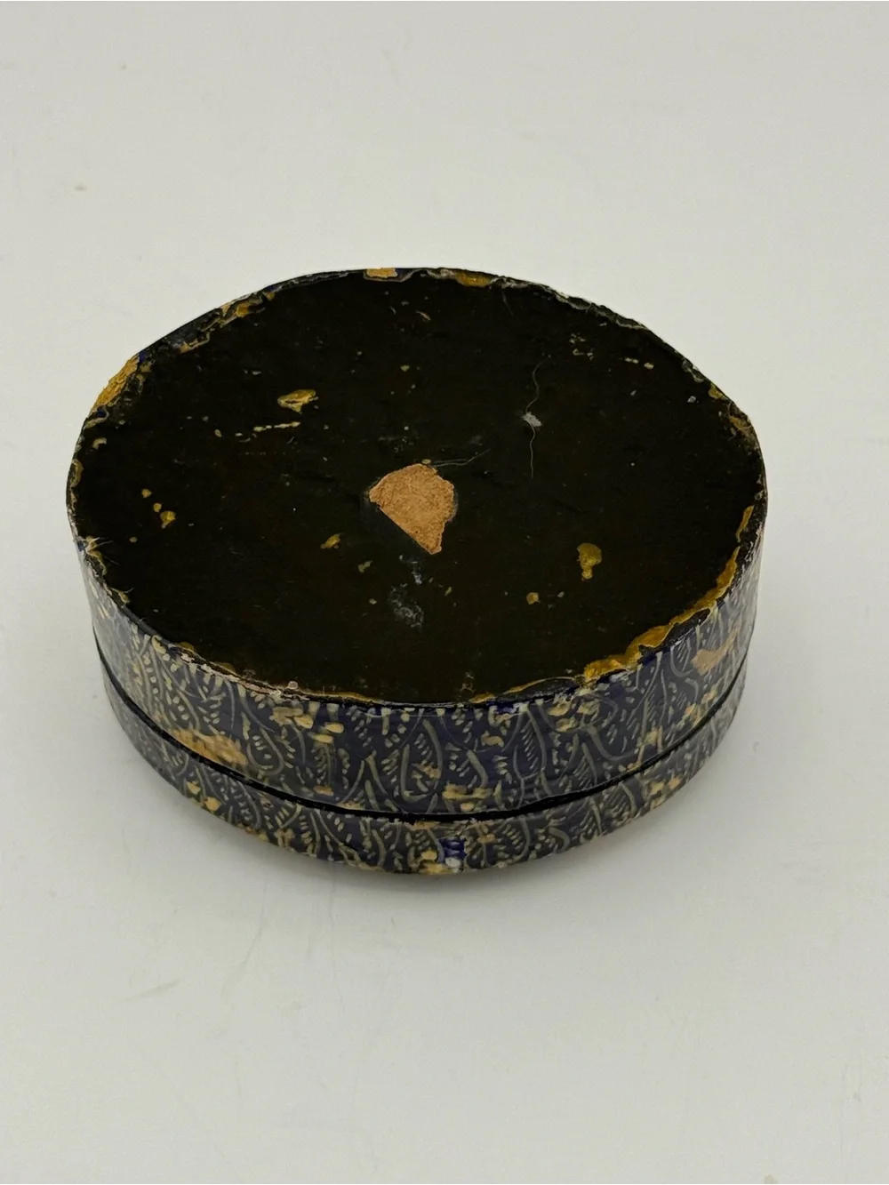 Vintage Kashmiri Hand-Painted Papier-Mâché Unicorn Trinket Box
